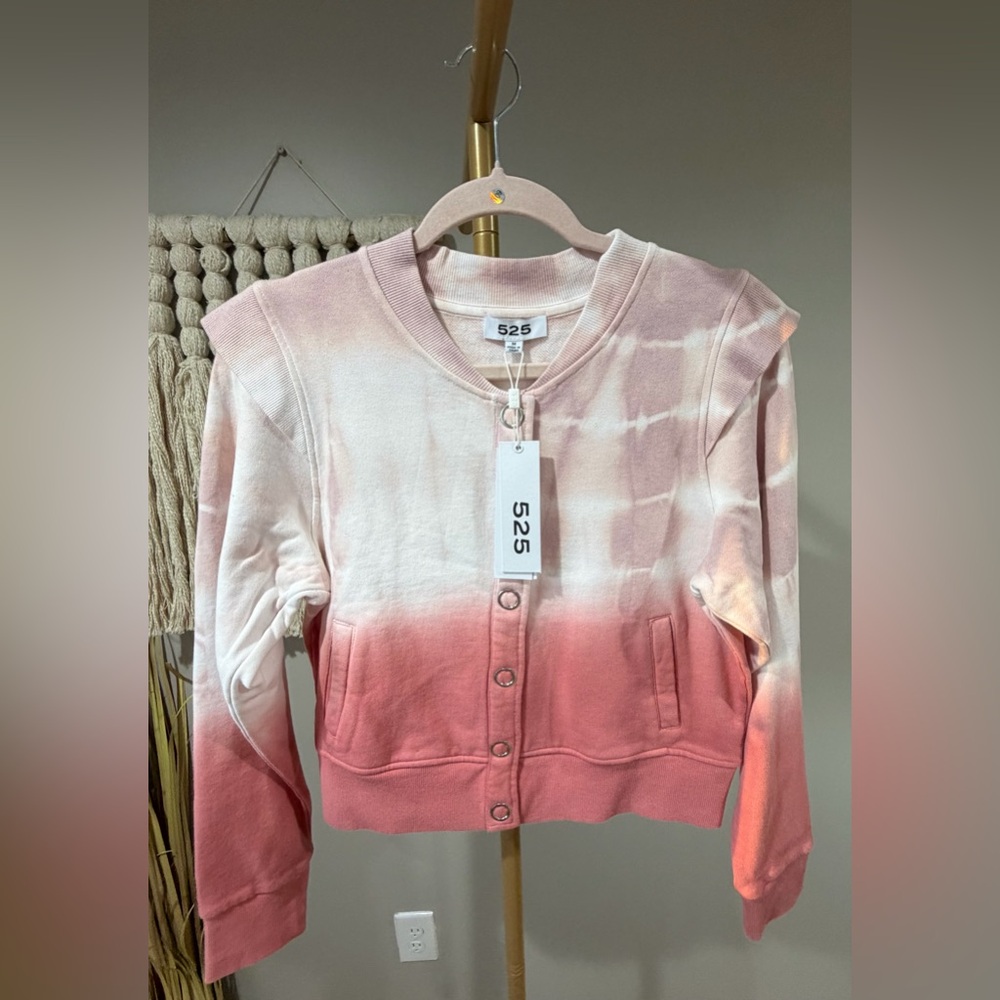 525 America Tie-Dye French Terry Snap Cardigan